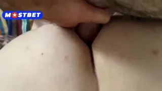 Hairy stud pounds tight pussy then destroys her ass doggstyle - hot anal & finger fuck + big cumshot on back