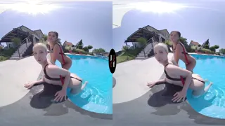 Hot lesbians Asandra Dewy and Nata Ocean fuck each other in pool — VirtualTaboo