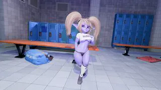 I arrive early at the locker shower