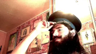 hairy bearded man show ass and dick doggystile on stream