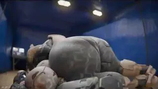Spartan having fun