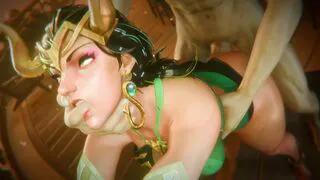 Lady Loki taking backshots [LOZI3D]