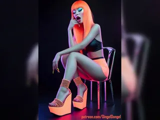 Hottie in neon colors, orange