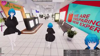 [Play video 012] A plump, chubby girl sneaks into a shopping mall!