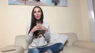 Taking sexy interview from Russian porn actress