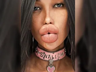 slutty big lip bimbo