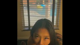 sexy asian girl giving handjob and blowjob huge cumshot