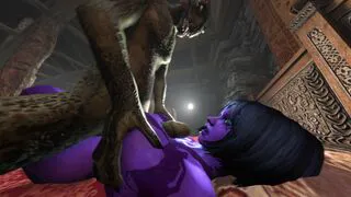 Cortana And Lizardman [ScavengerSFM]