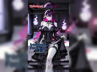 Nocturne - Goth OC AI Art