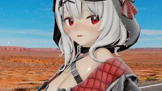 【MMD Hololive】 Shakasa Kuroe in the world of 100 million years from now