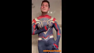 My Spiderman Cock Cums Transition💦
