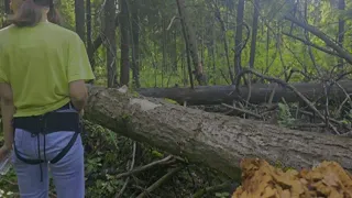 Anastasia Mistress in the forest outdoor fucking public a slave with strapon submission Sasha Earth amateur