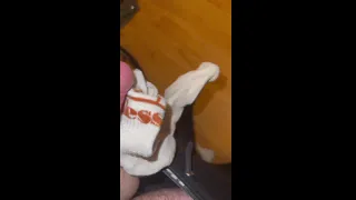 Jerking Off in a Dark Room: Flashlight on My Dick