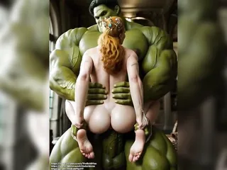 Princess Got Gapped Hard By Green Hulk [TheBaldMan]