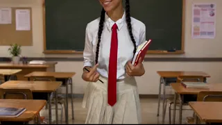 MINHA ALUNA FAVORITA, DEPOIS DA AULA É TREINADA PARA AGUENTAR TUDO NA BUNDA