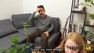 HUNT4K. Sex with a sexy Blonde is the best leg treatment
