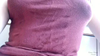 as she chatted, she became increasingly aroused, playfully touching her hard nipples and showing her fat pussy on webcam