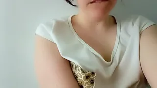 She got very excited and fucked herself in the bathroom