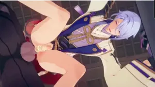 Ayato fucked Anal by NPC -  Genshin Impact YAOI r34