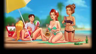Summertime Saga: Episode 19. Three Hot Bitches On One Hot Beach