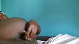 Sweetsexy254 MOANING LOUDLY WHILE FUCKING HER PUSSY Thoroughly WITH A TOY,