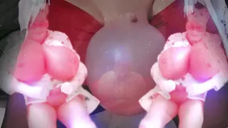 The Biggest Ever Real Balls Saline Infusion Crossdressing Music Compilation of Me Myself and I - QoS Cuckold Ball Massage Fantasy BBC