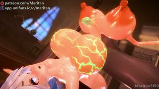 Xianyun x Furina - Crushed under her gigantic balls ❤ (Size Difference / Futanari)