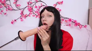 Pleasuring My Pussy with a Big Dildo and Cumming !