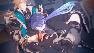 Flins gives Varka a Blowjob - Genshin Impact Animation Yaoi