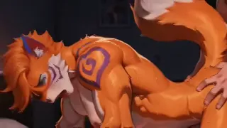 Muscular Human Fucks Muscular Orange Fox Furry Doggy Style | Gay Furry Porn