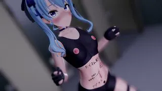 Exhibitionist Dance in Public Toilet.