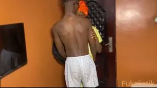 Ebony student visits bbc boyfriend after school to fuck raw hardcore