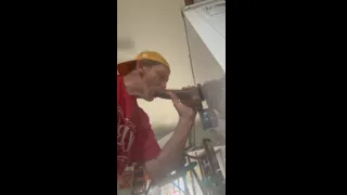 Practice milking with throat & asshole