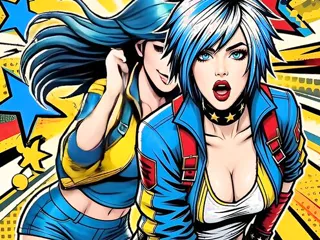 Lucile surprises Neon-Girl