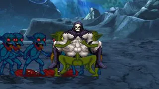 skeletor gets railed by lots of men MUGEN