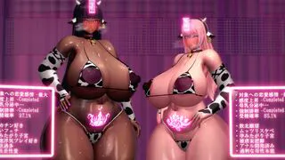 Two Females in Heat, Just Swaying Their Hips