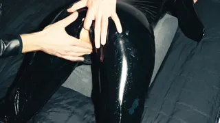 He Jerks My Pussy with a Finger in the Ass