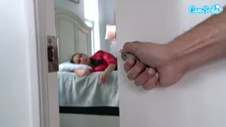 Your Father Is Not Home, Right? Big Tits Step Mom Fucks Horny Step Son’s BBC