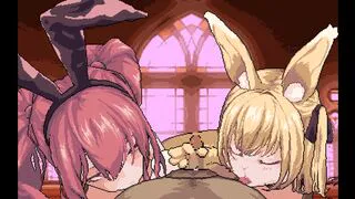 Bunnygirls double handjob