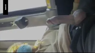 Jerking off on the public bus then train