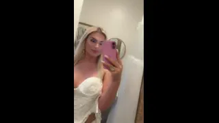Blonde Doll Teases Until Her Top Slips 😈
