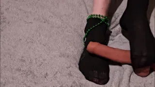 First Time for the feet Lovers uncut Femboy  Twink fetish - Straight Dane