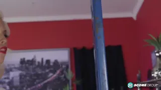 Busty Coed on a Chain