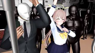 Hifumi having sex in a train