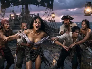 Couple cuckold pirate fantasy role-play