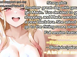 You have creampied Marin Kitagawa's pussy in the fitting room