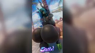 Futa Queen Chrysalis On The Beach