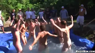 GAYWIRE - Losers Of The Nasty Pool Game Must Suck Each Other In Front Of The Whole House