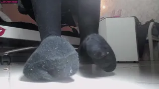 Colombian University Student BBW with Tiny Tits Rides Dildo in Secret