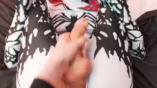 Big Dick Bottom Gets Ass Pounded in Spider Gwen Costume